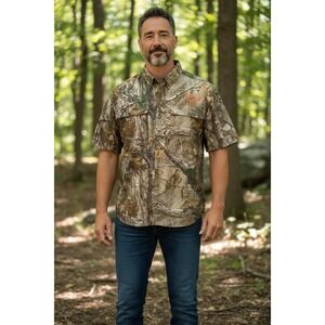 Drake Waterfowl Men's EST Camo Flyweight‎ Wingshooter's Shirt 2XL